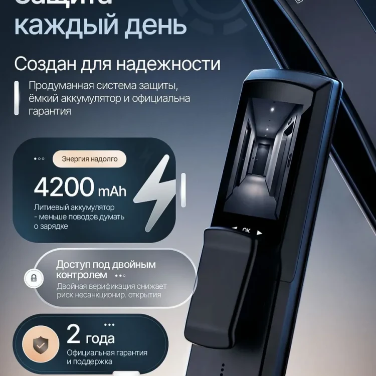 Умный дверной замок S1010 PREMIUM 8