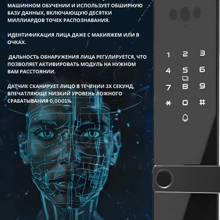 Умный замок электронный Lenovo Smart Lock E6 PRO 6